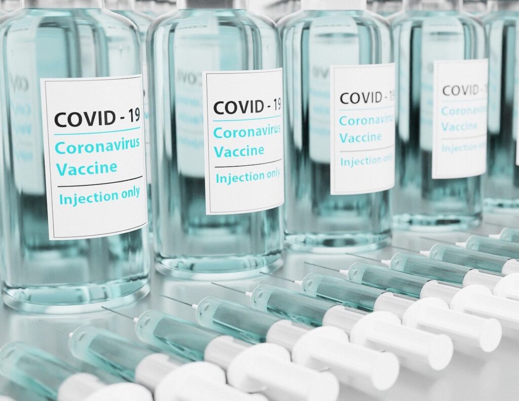 COVID-19 Vaccine bottles